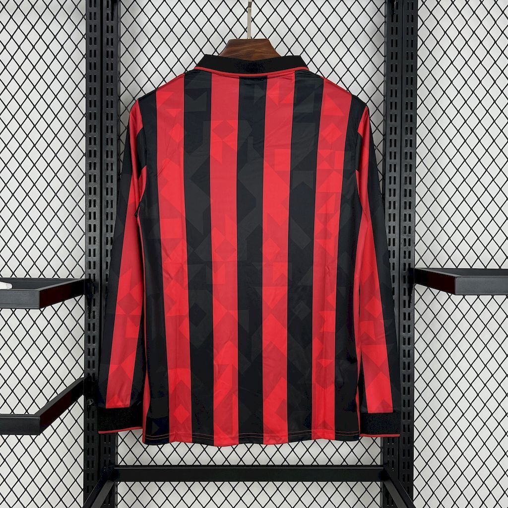 AC Milan 199394 Home Long Sleeves Retro Jersey