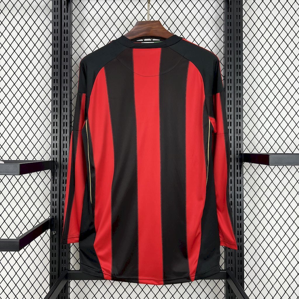 AC Milan 201011 Home Long Sleeves Retro Jersey