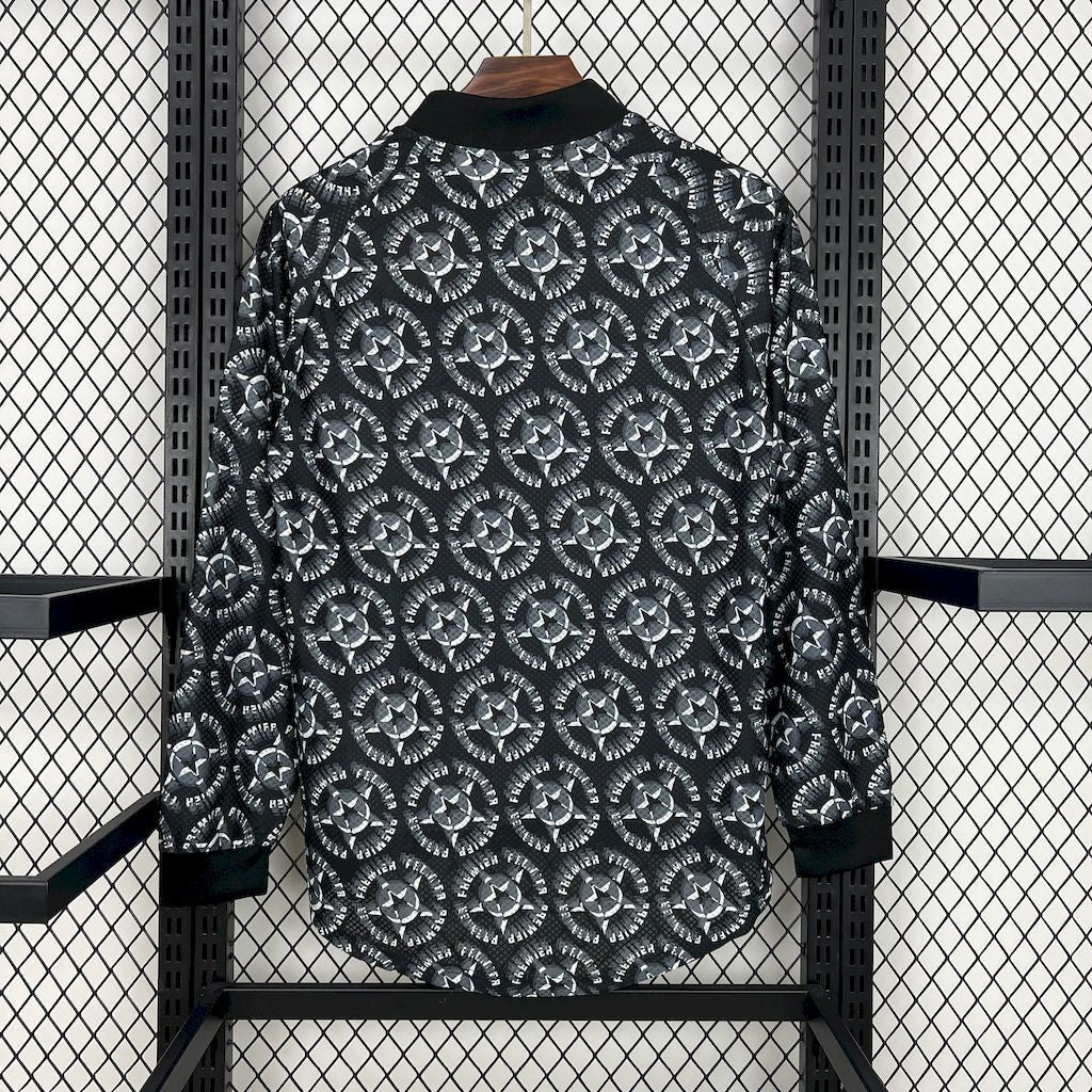 Arsenal 199495 Black Goalkeeper Long Sleeve Retro Jersey