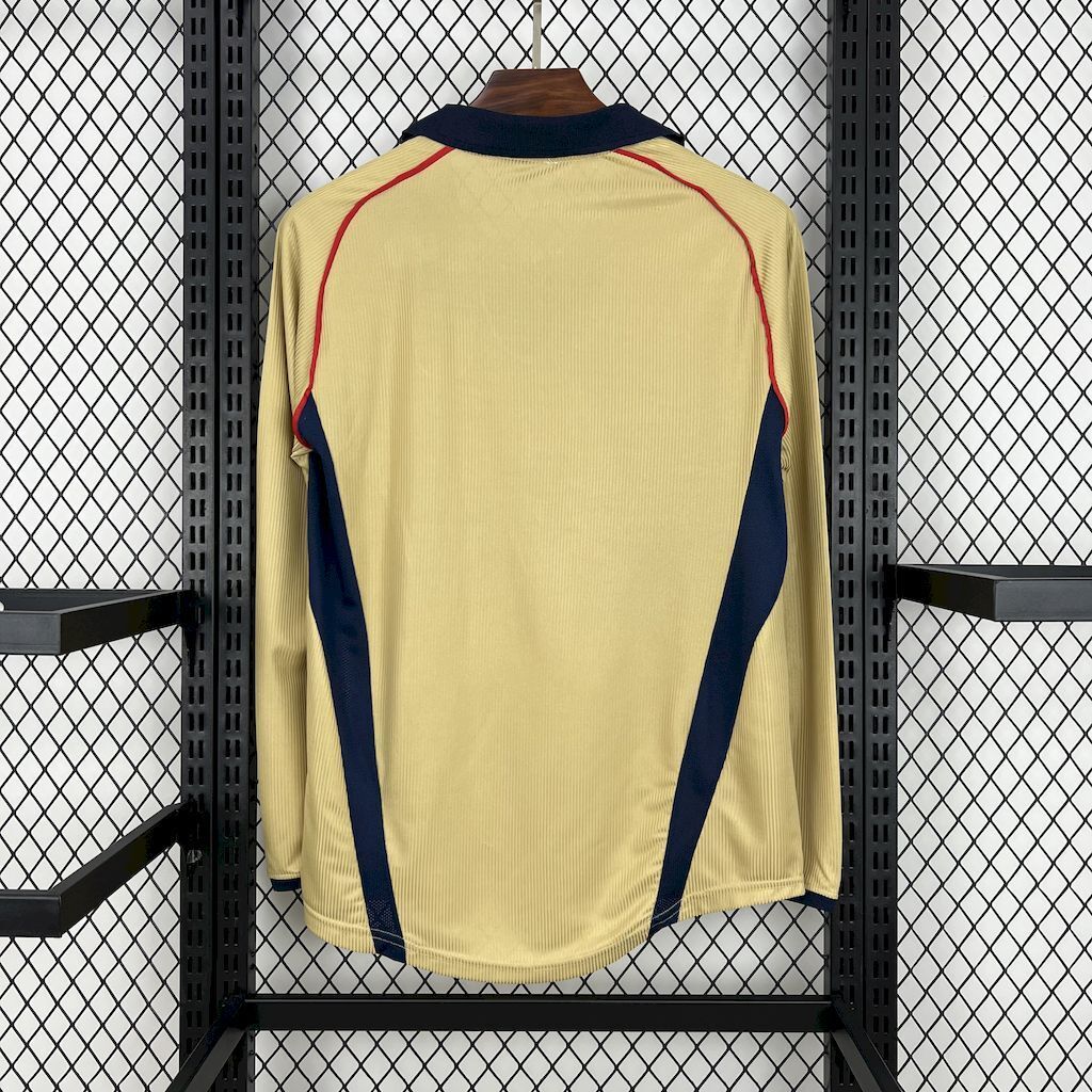 Arsenal 200102 Away Long Sleeves Retro Jersey