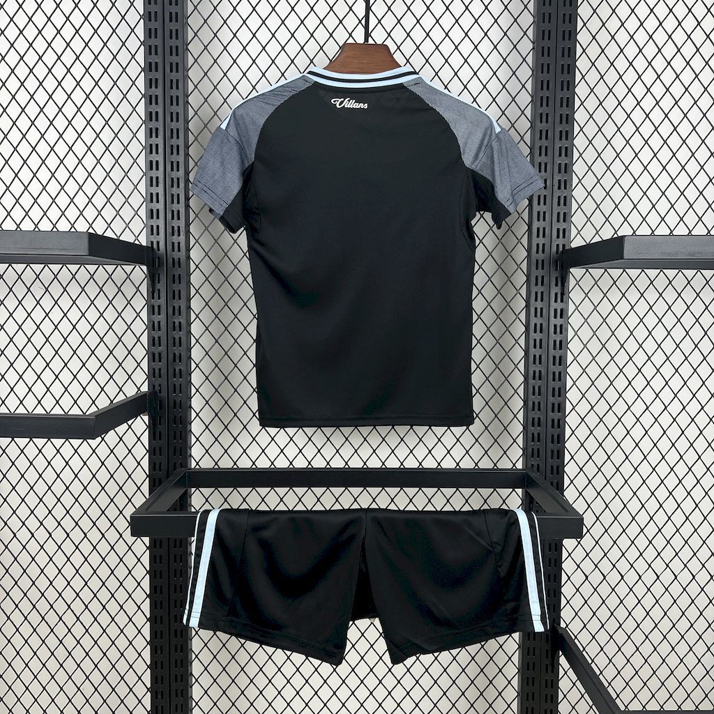 Aston Villa 202526 Away Kids Kit