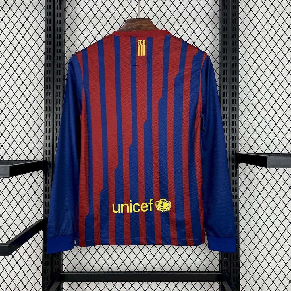 Barcelona 201112 Home Long Sleeves Retro Jersey