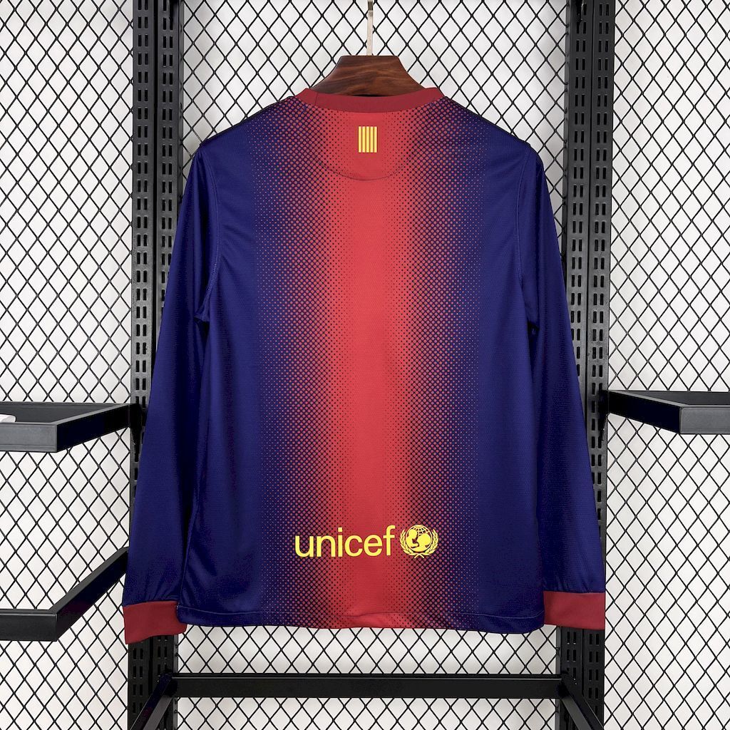 Barcelona 201213 Home Long Sleeves Retro Jersey