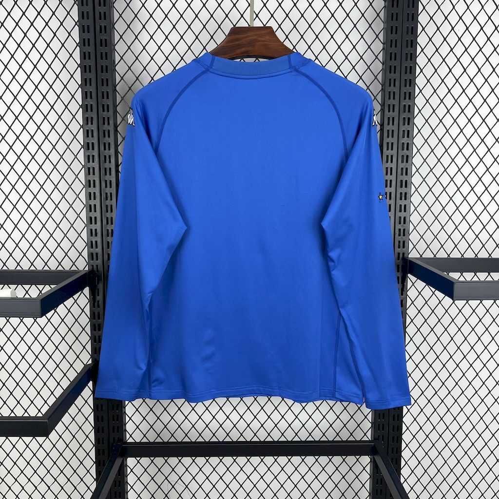 Italy 2000 Euro Home Long Sleeves Retro Jersey