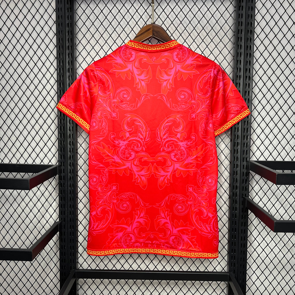 Italy 202223 Versace Co-Branded Edition Jersey-Red