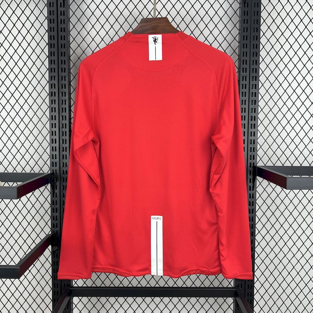 Manchester United 200708 Home Long Sleeves Retro Jersey