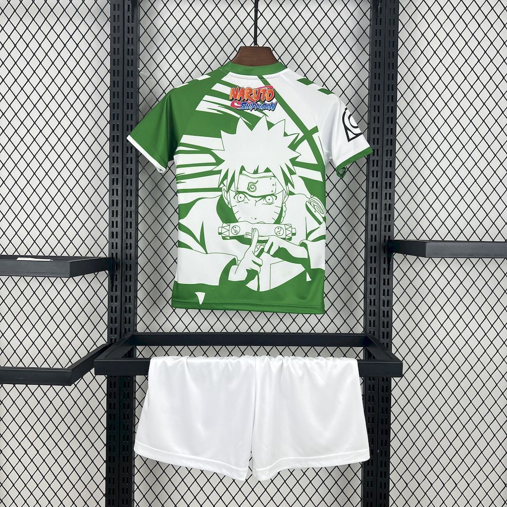 Real Betis 202526 Hummel x Limited-Edition Naruto Kids Kit
