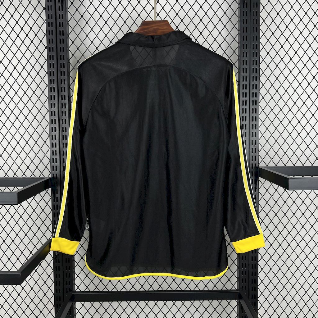 Real Madrid 199899 Away Long Sleeves Retro Jersey