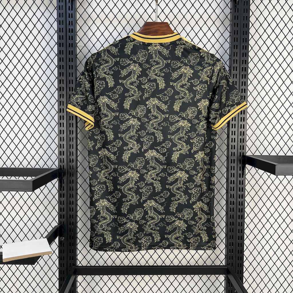 Real Madrid 202526 Black Golden Dragon Edition Jersey