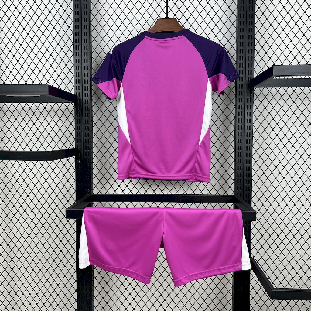 Real Madrid 202526 Purple Goalkeeper Kids Kit