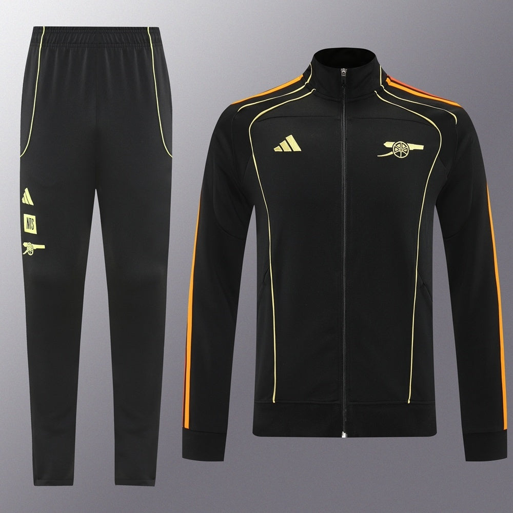 Tuta Zip Arsenal Black