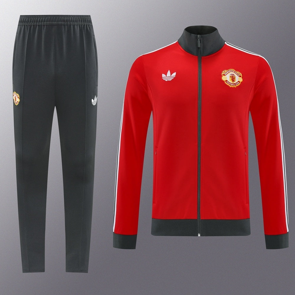 Tuta Zip Manchester United Retro Red