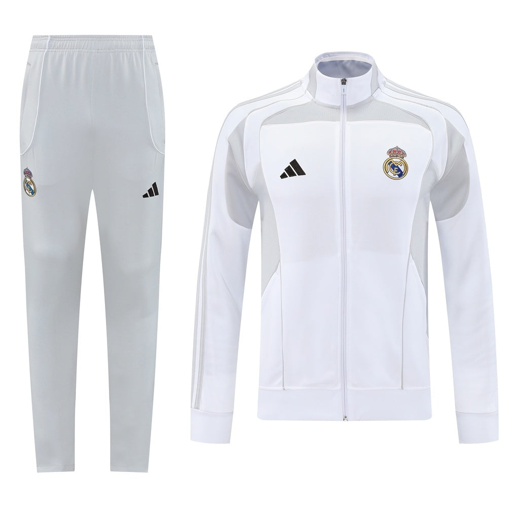 Tuta Zip Real Madrid Bianca