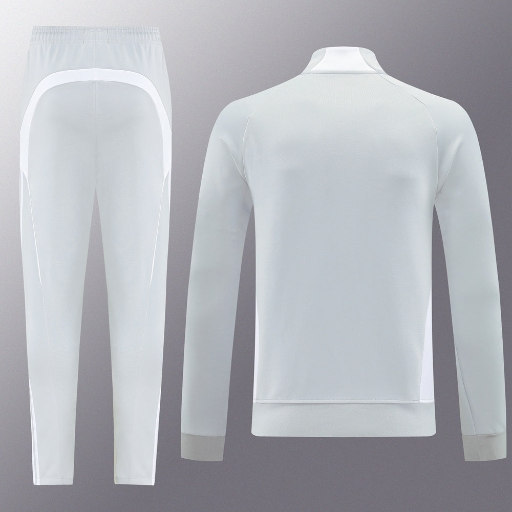 Tuta Zip Real Madird Grigia