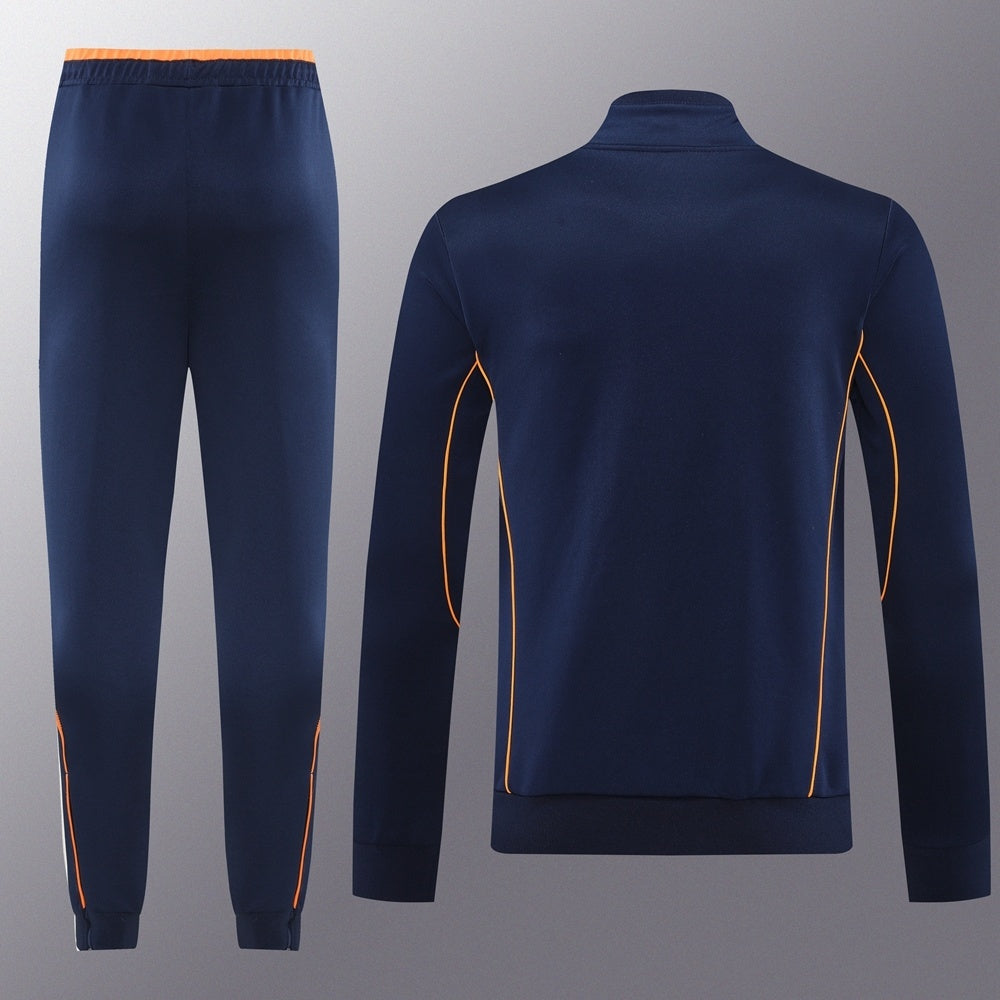 Tuta Zip Real Madrid Nero Arancione