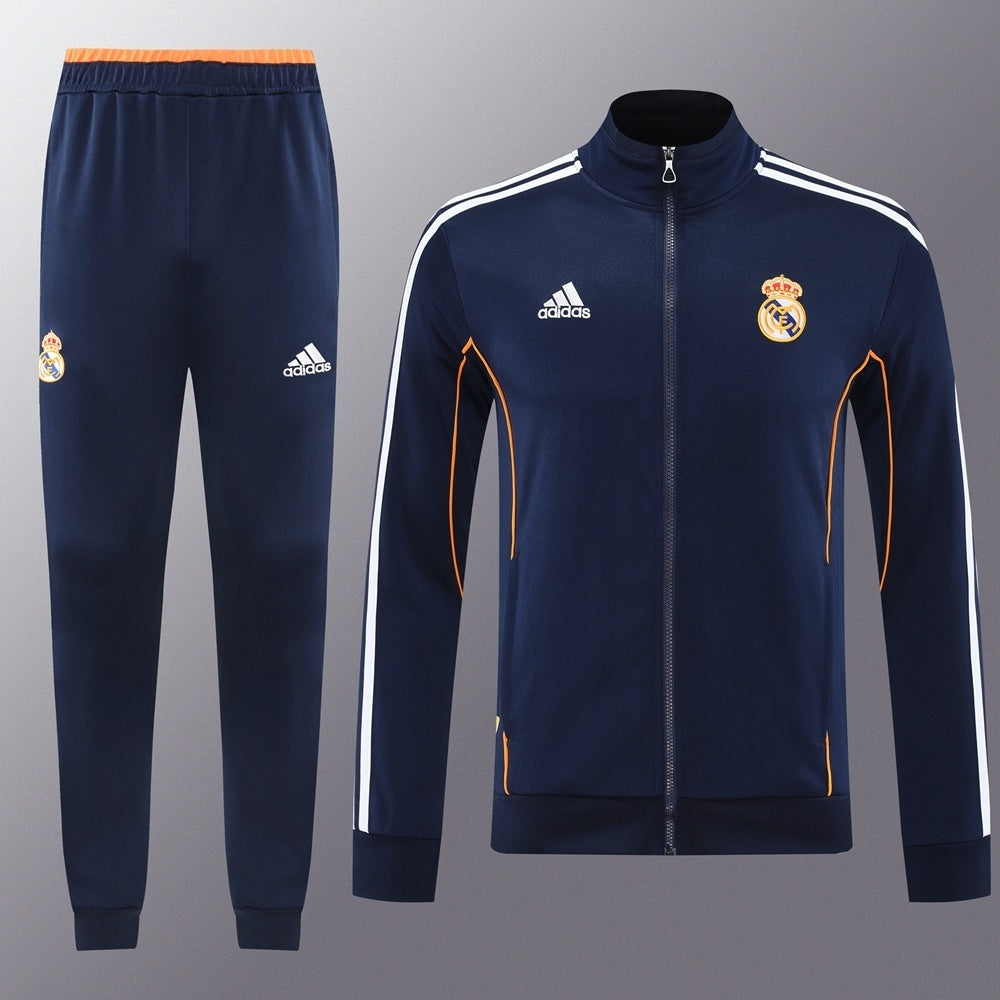 Tuta Zip Real Madrid Nero Arancione