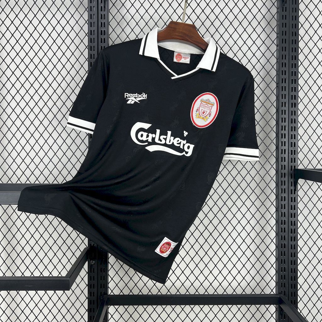 Liverpool 199697 Black Retro Jersey