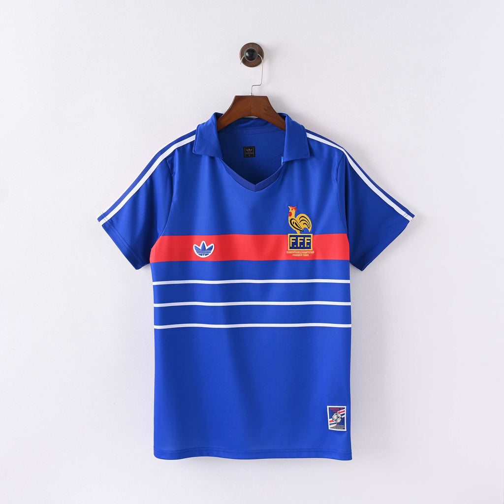France 1984 Euro Cup Home Jersey - Fronte