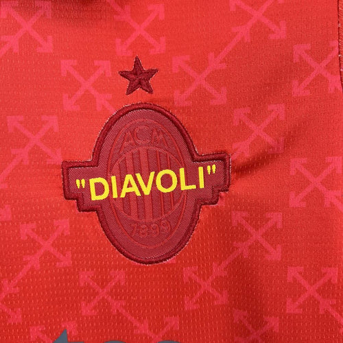 AC Milan 202526 Co-Branded Red Edition Kids Kit - Retro