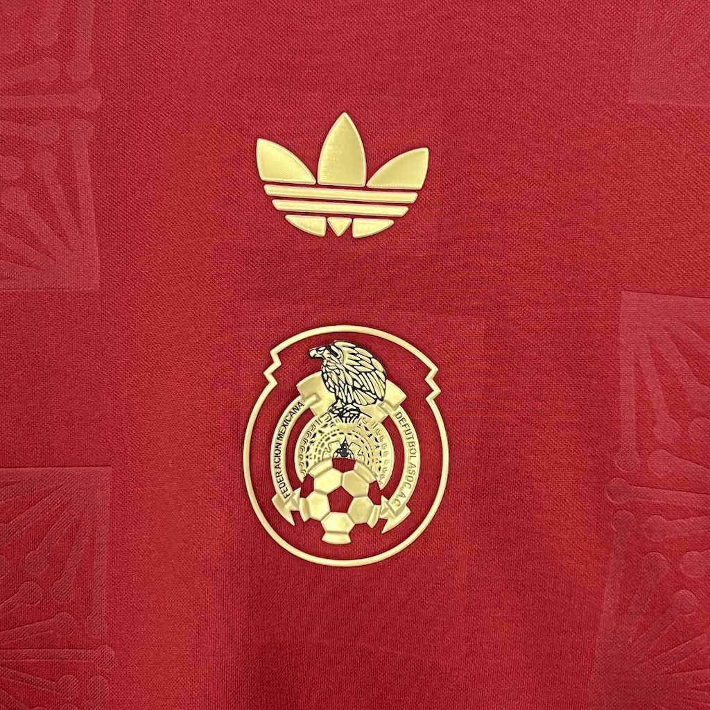 Mexico 202526 Gold Red Jersey