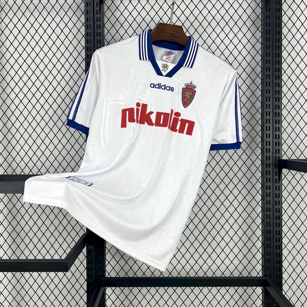 Real Zaragoza 199798 Home Retro Jersey