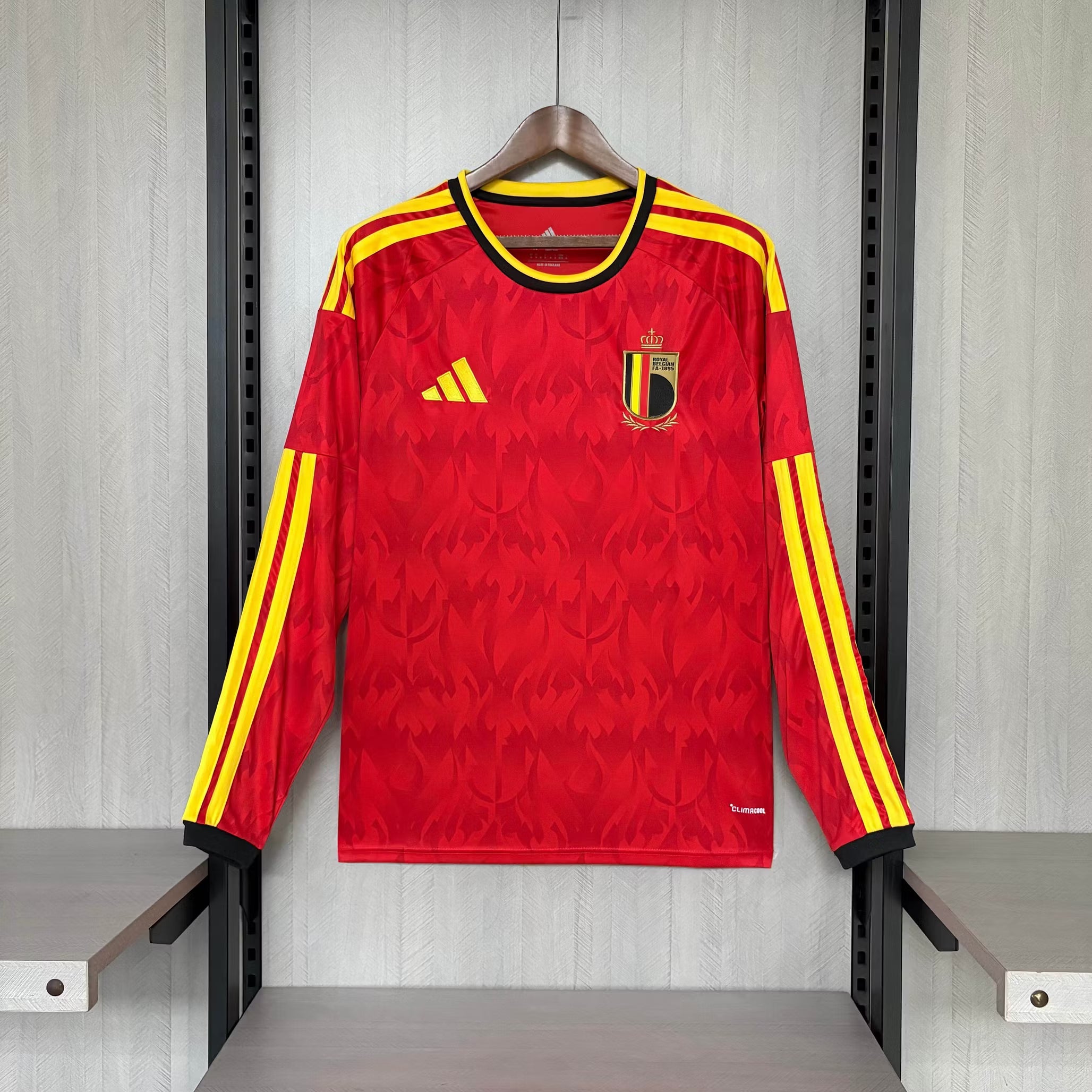 Belgium 2026 World Cup Long Sleeve Home Jersey - Fronte