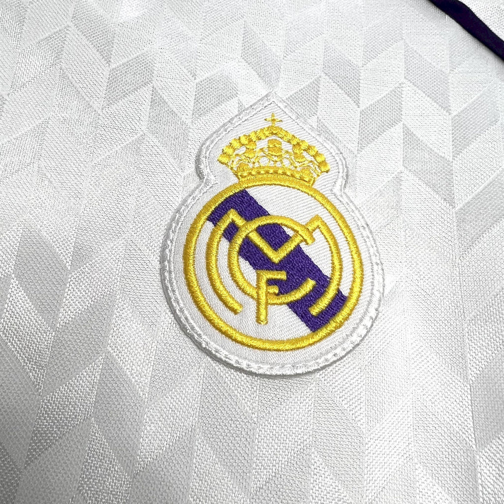 Real Madrid 198889 Home Retro Jersey