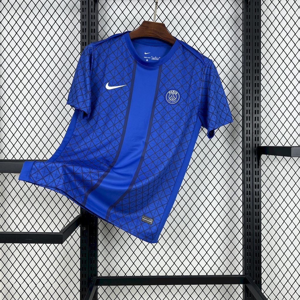 Paris Saint-Germain 202526 Pre-match Training Blue Jersey - Fronte
