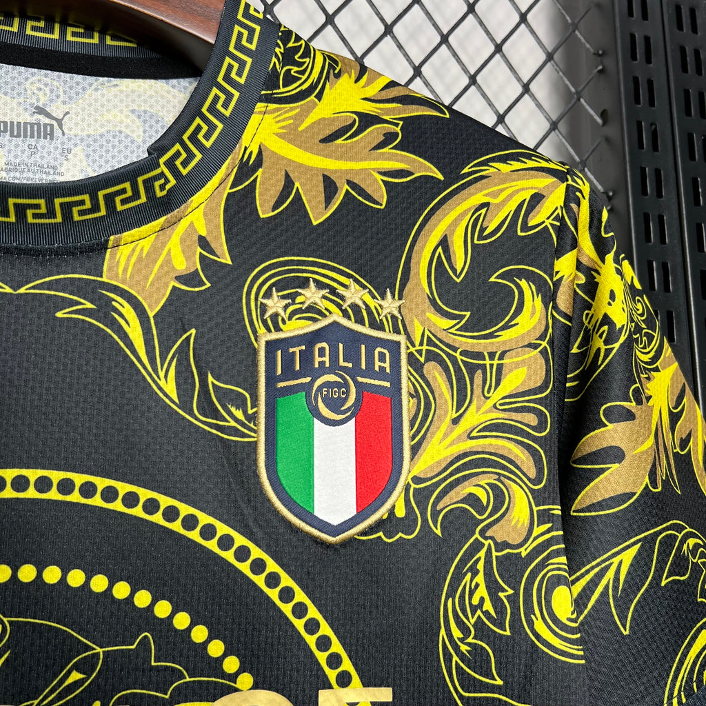 Italy 202223 Versace Co-Branded Edition Jersey-Gold