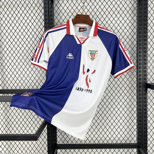 Athletic Bilbao 199798 Away Sponsors Retro Jersey - Fronte