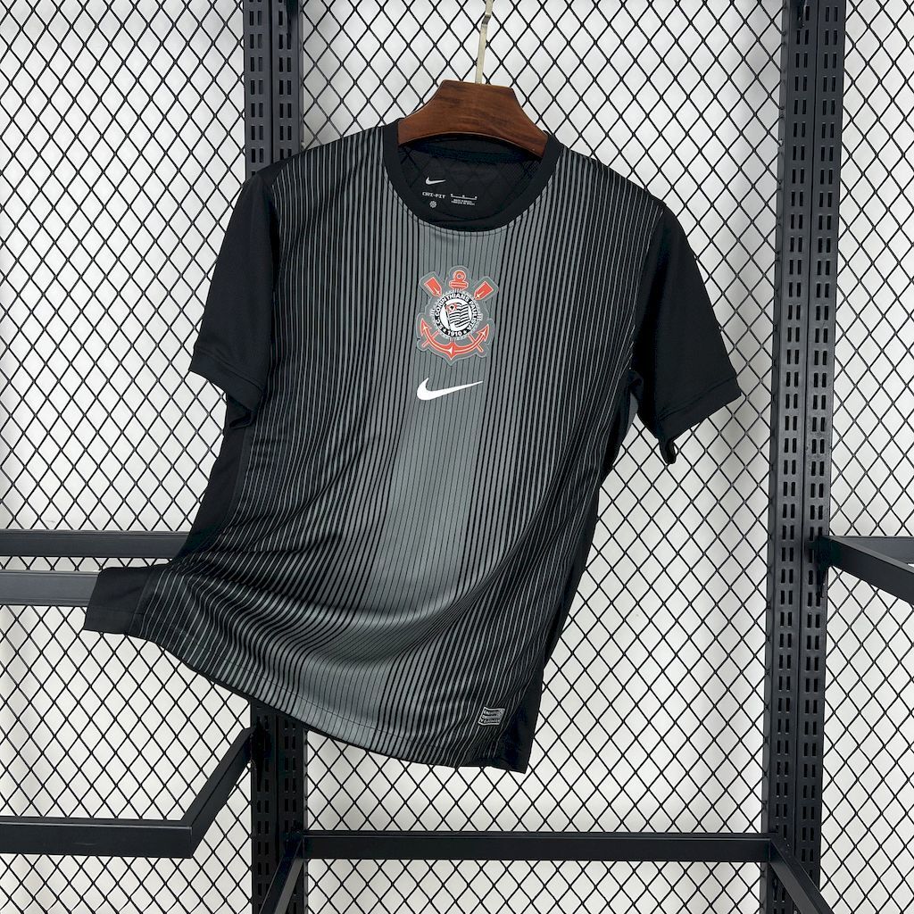 Corinthians 202526 Black goalkeeper Jersey