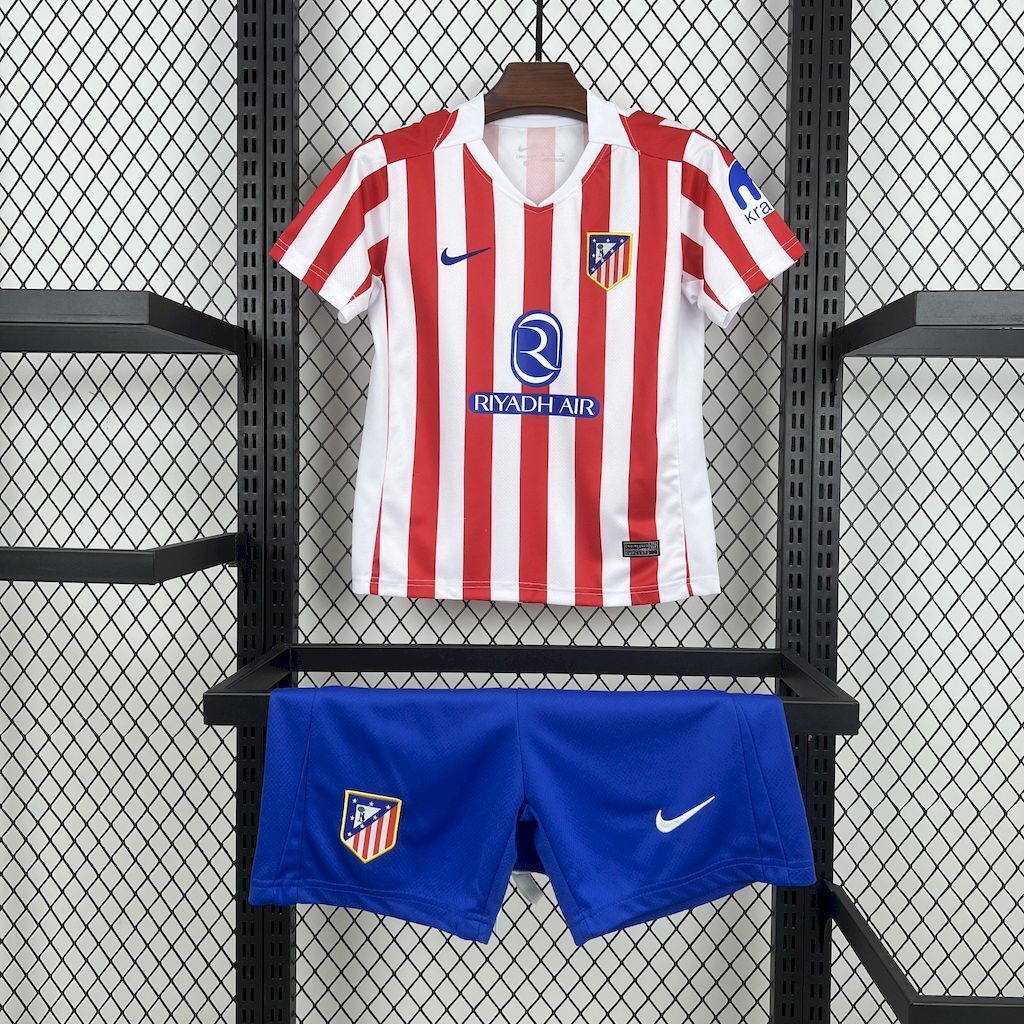 Atletico Madrid 202526 Home Kids Kit