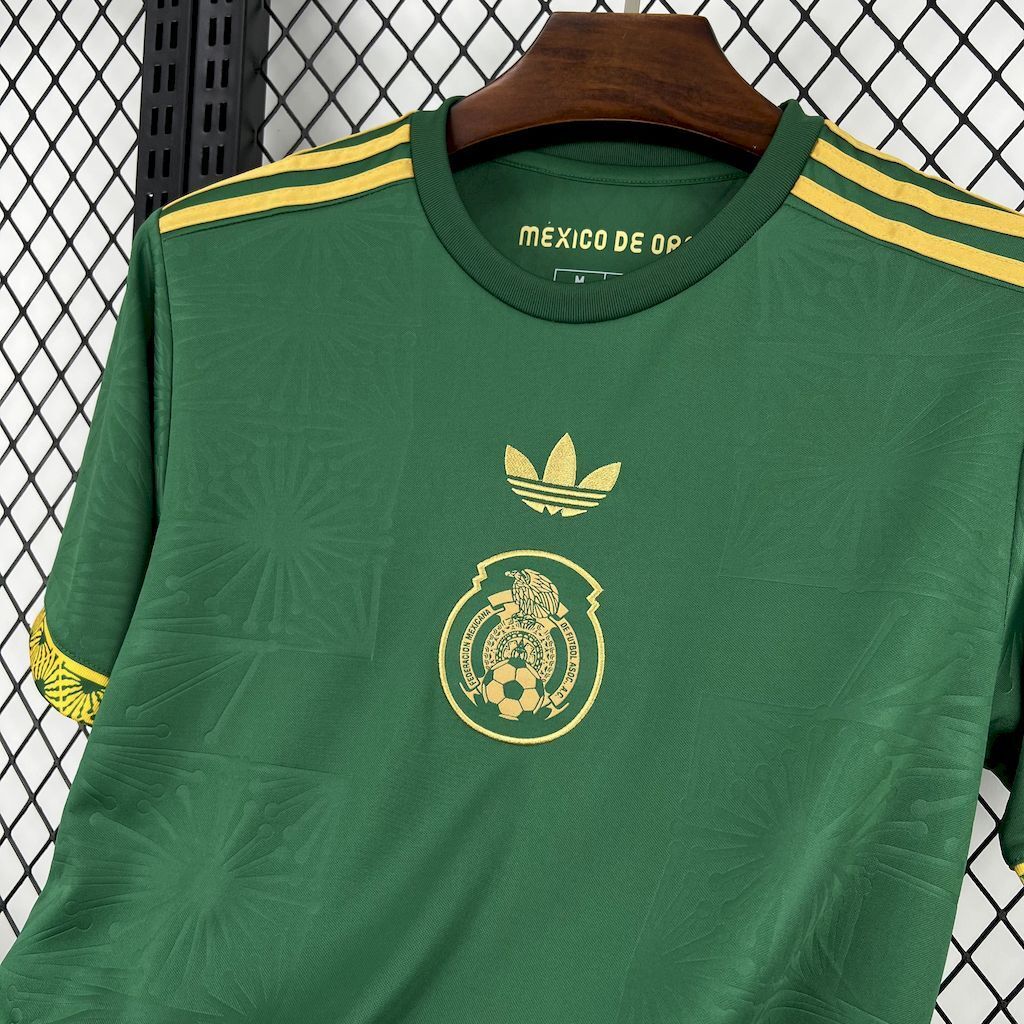 Mexico 202526 Gold- Green Jersey
