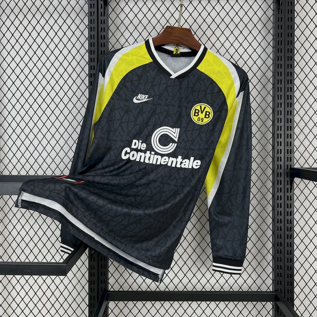 Borussia Dortmund 199596 Away Long Sleeves Retro Jersey