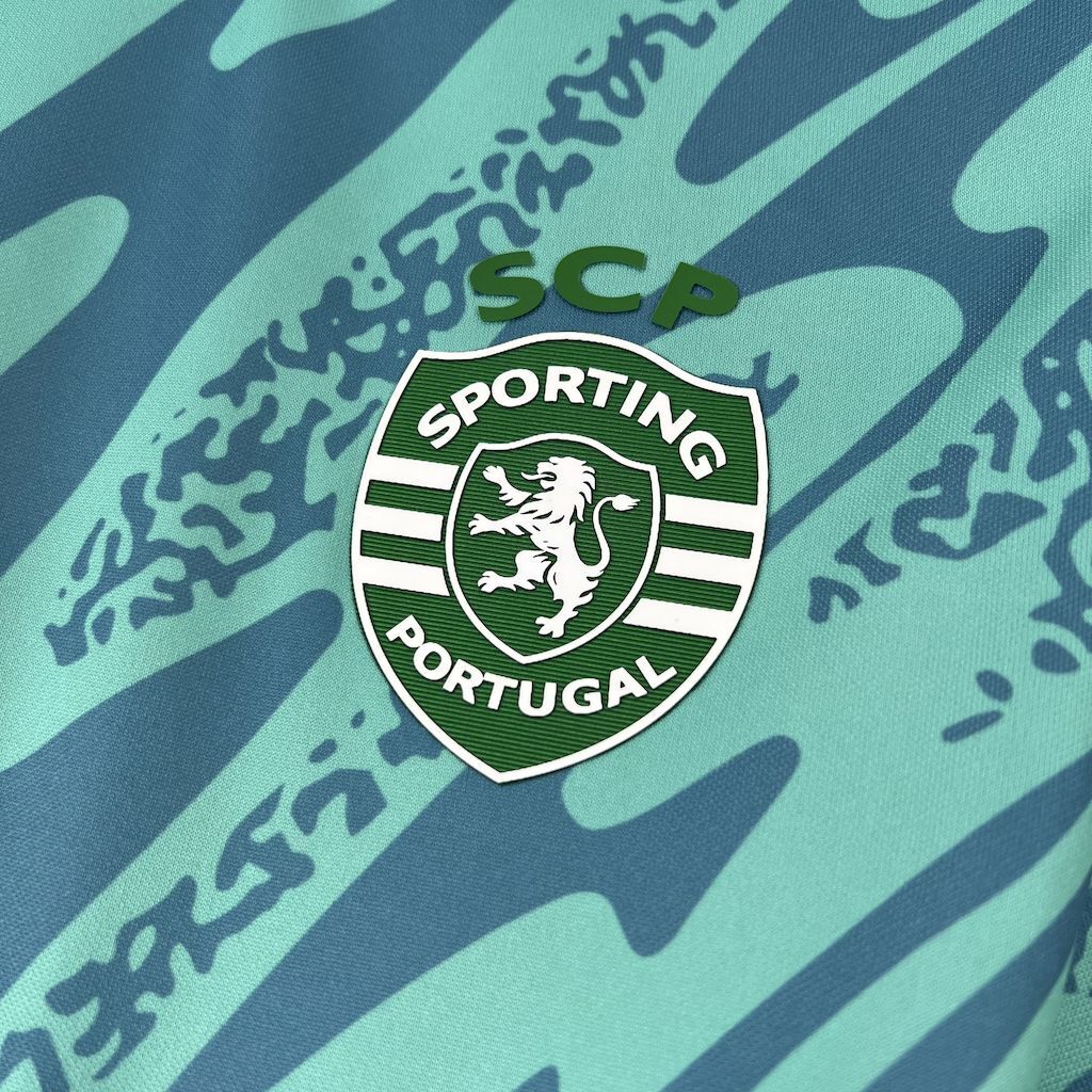 Sporting CP 202526 Blue Goalkeeper Jersey - Retro