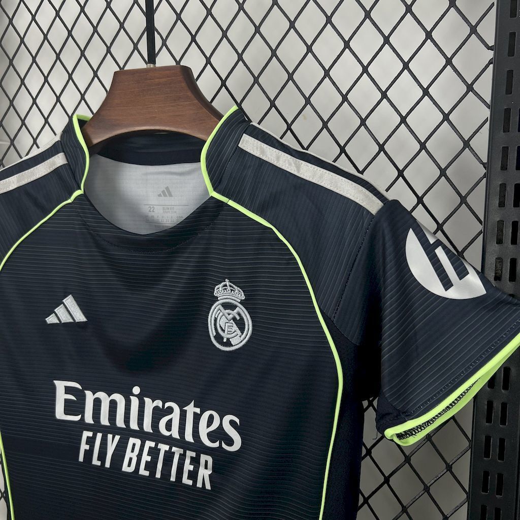Real Madrid 202526 Away Kids Kit