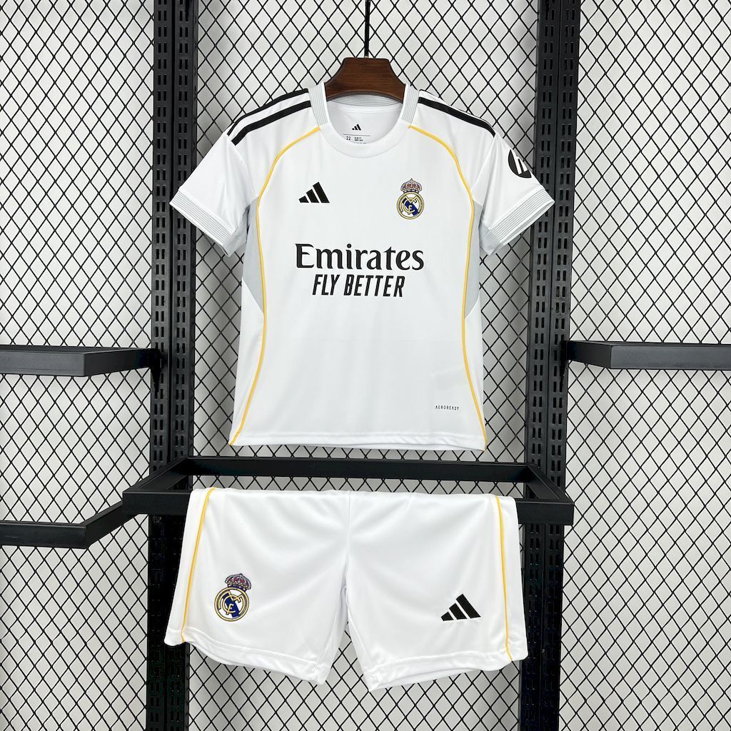 Real Madrid 202526 Home Kids Kit