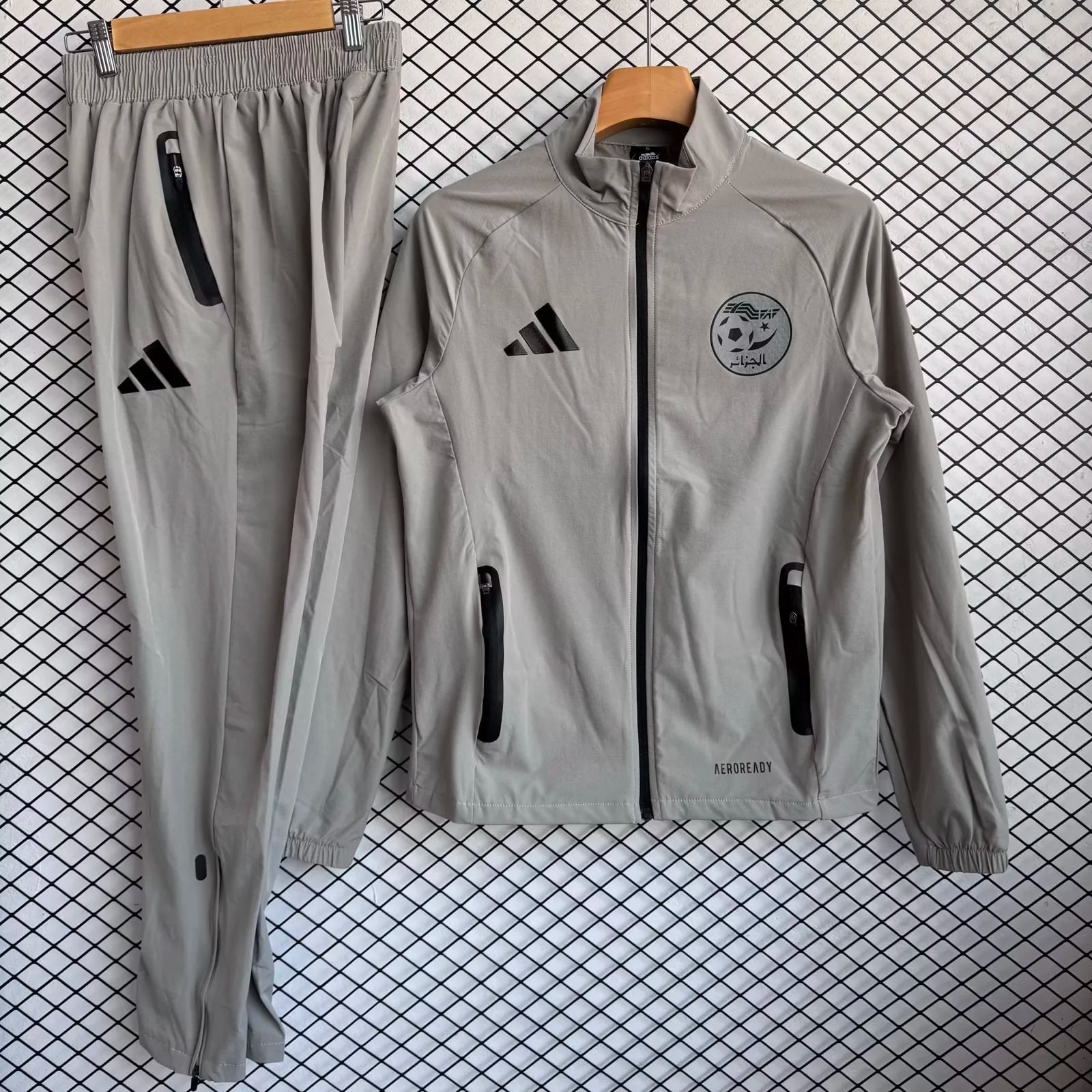 Giacca a Vento Algeria 2026 World Cup Dark Gray - Fronte