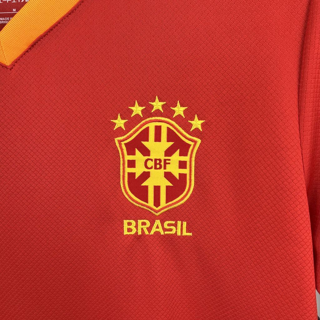 Brazil 202526 Jordan Red Special Edition Jersey