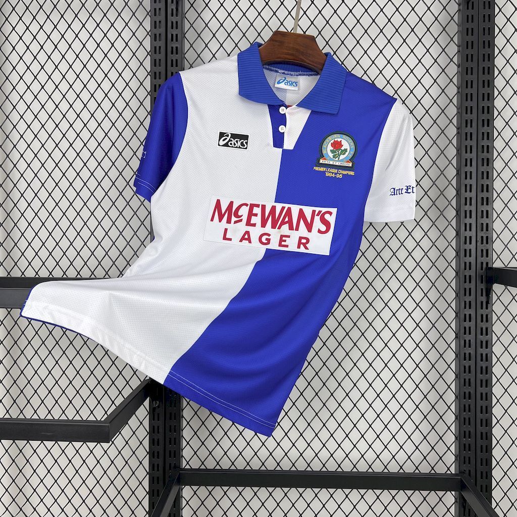 Blackburn Rovers 199495 Home Retro Jersey
