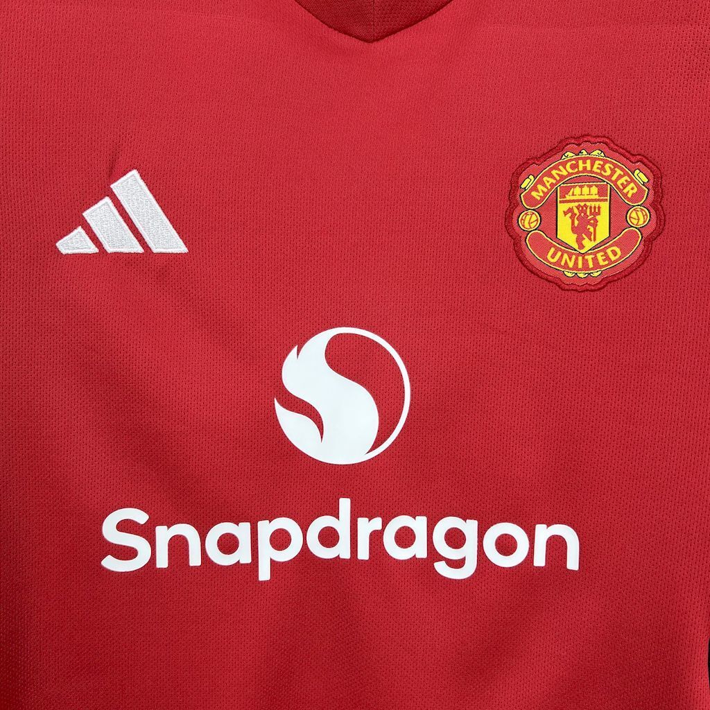 Manchester United 202526 Home Kids Kit