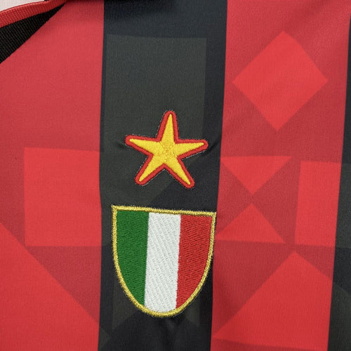 AC Milan 199394 Home Long Sleeves Retro Jersey - Retro
