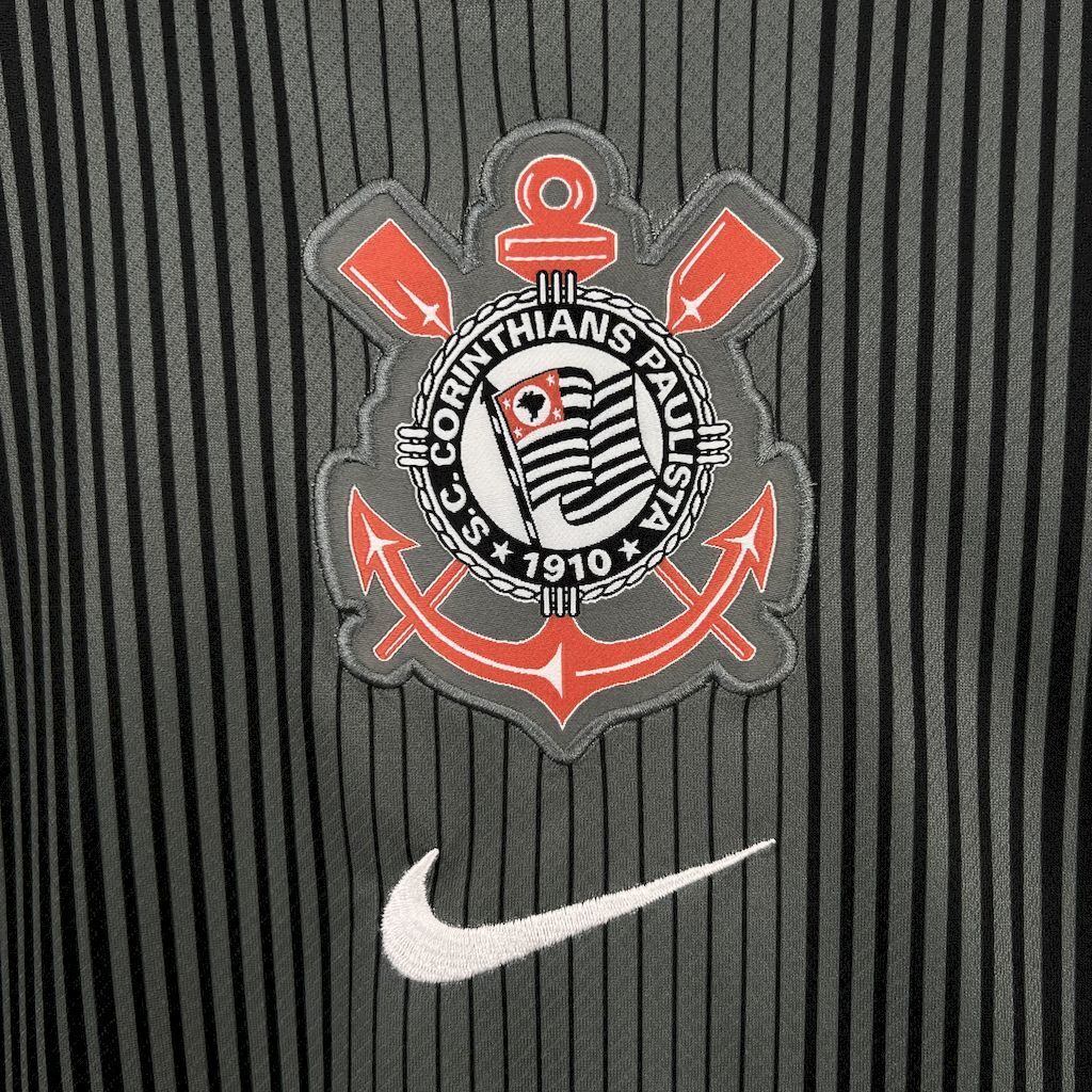 Corinthians 202526 Black goalkeeper Jersey