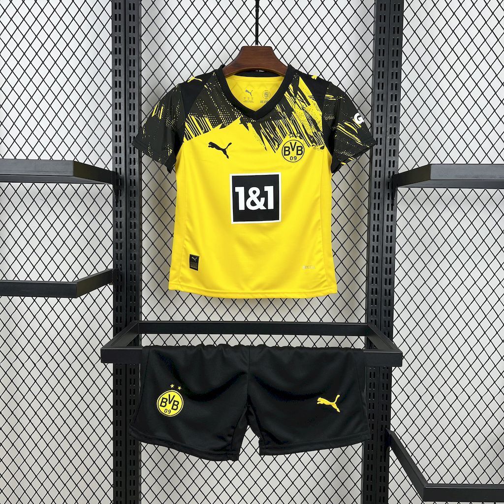 Borussia Dortmund 202526 Home Kids Kit