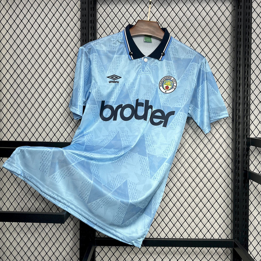 Manchester City 198991 Home Retro Jersey