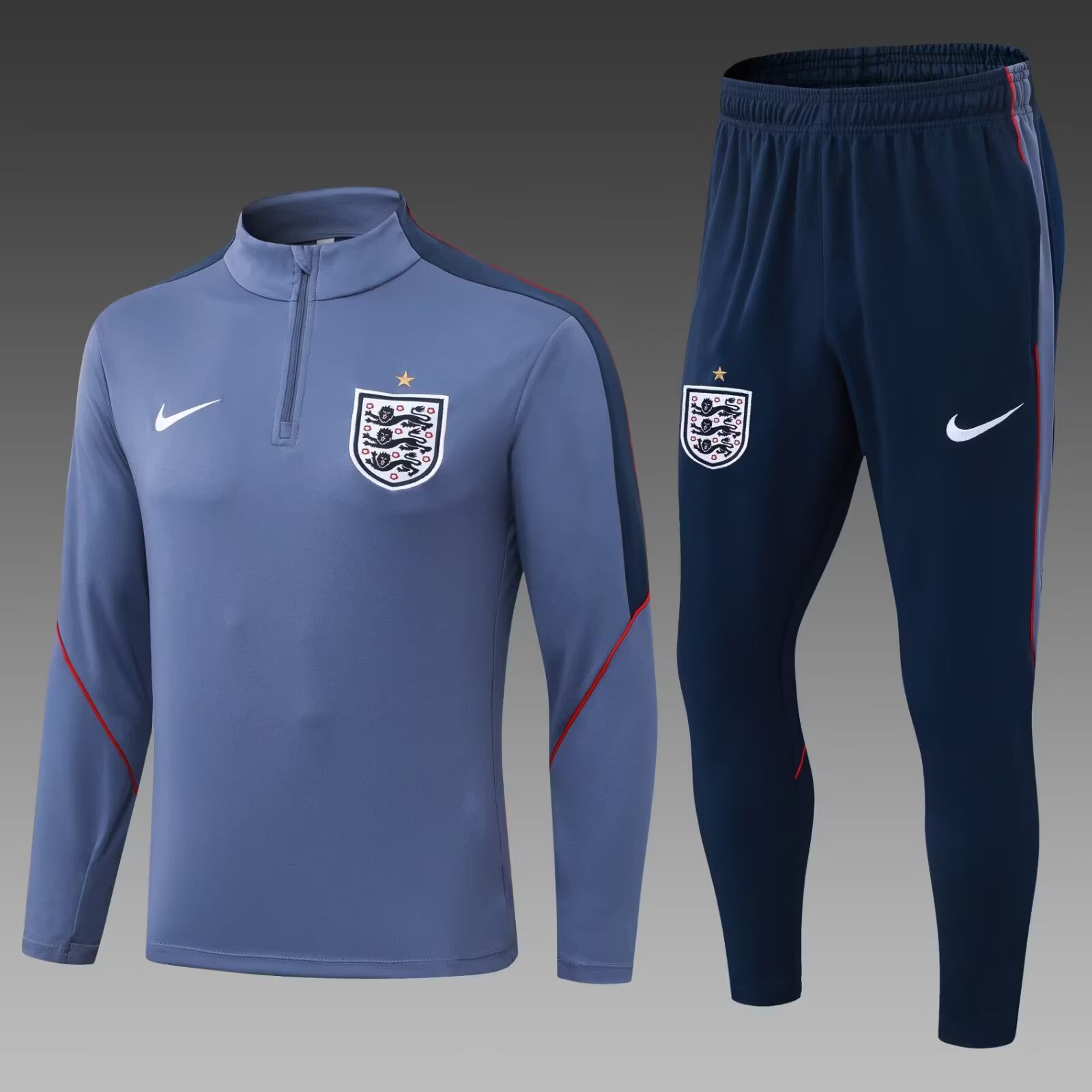 Tuta Zip England 2026 World Cup Gray - Retro